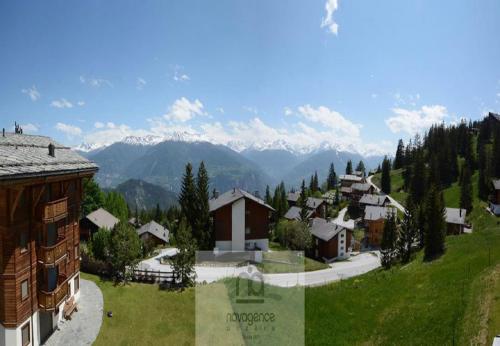 Ancolie 6 a Anzere pres du centre avec vue sur les Alpes