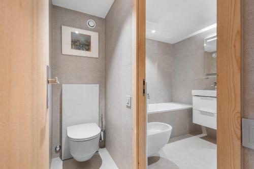 Mercure 202 sur la place du village a Anzere
