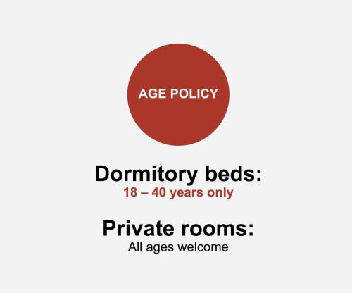 a diagram of the age policyendium beds years only private rooms at Amigo Budget Hotel in Amsterdam