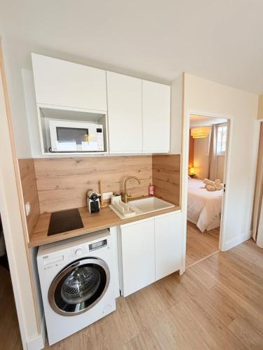 Le cocon de Sète - T2 cabine cosy, grande terrasse rez de jardin, clim, parking proche plage