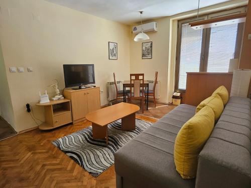 TV i/ili multimedijalni sistem u objektu Premium Square Apartment