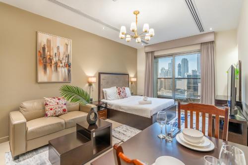 RH - Elegant Studio with Uninterrupted Full Burj Khalifa View