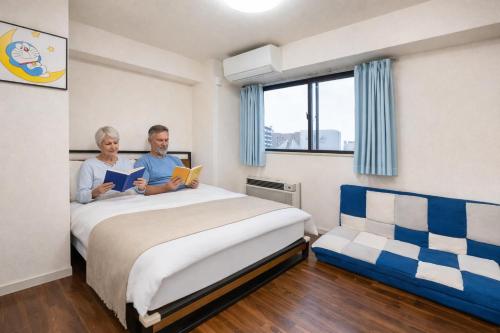 7th floor with elevator 3min walk from Koma Gome on the Yamanote Line 2 rooms and 1 living room, maximum 8 people, direct access to Shinjuku, Ueno, Akihabara, Ginza, Tokyo Ikebukuro, Shinjuku, Shibuya