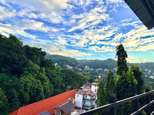 a view of a city from a balcony at Misty Hues in Kandy