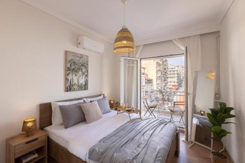 Skyline 3BR, Thessaloniki City Center, 8 Guests