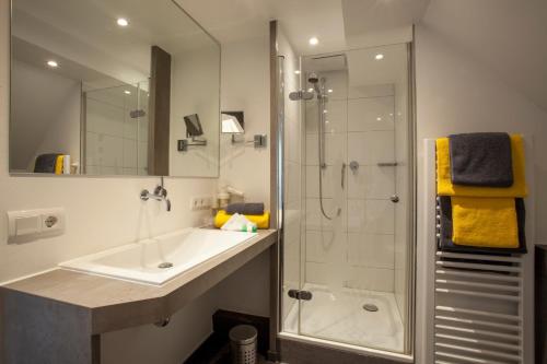 Koupelna v ubytování Ebner - Boutique-Hotel & Konditorei