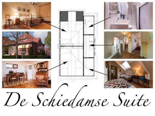Pelan lantai bagi B&B De Schiedamse Suites