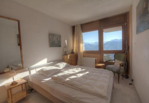 Appartement Gemeaux 204 sur la place du Village a Anzere avec vue sur les Alpes