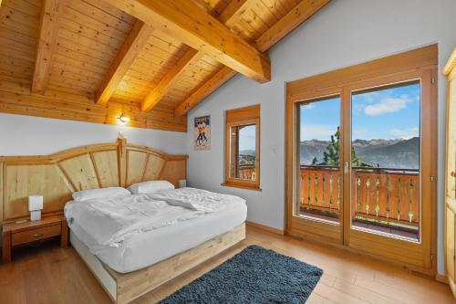 Chalet Campanule a Anzere avec vue sur les Alpes