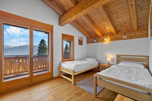 Chalet Campanule a Anzere avec vue sur les Alpes