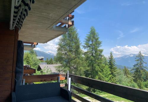 Edelweiss F 805 a Anzere avec vue sur les Alpes