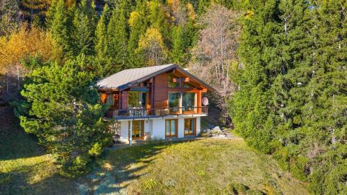 Chalet la Frenaie a Anzere avec vue sur les Alpes