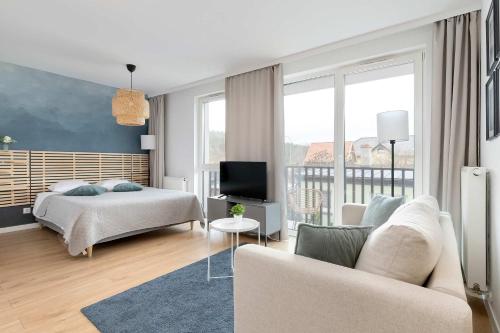 Zaciszne Studio z Parkingiem i Balkonem na Wyspie Sobieszewskiej by Noclegi Renters