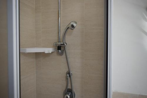 a shower with a shower head in a bathroom at Il Borgo civ 25 in Paola