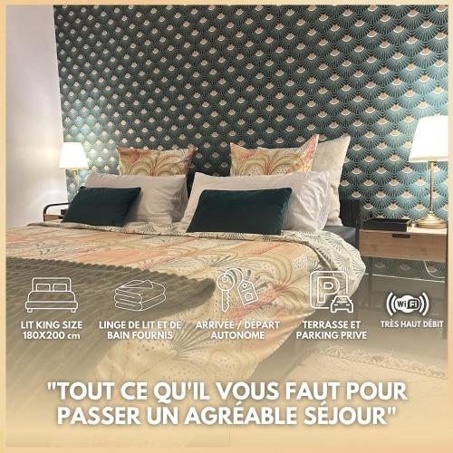 Maison cosy avec terrasse & parking - 5min de Tours