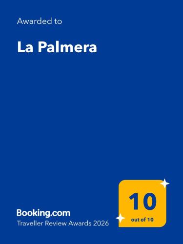 a yellow box with the number on it at La Palmera in Lima