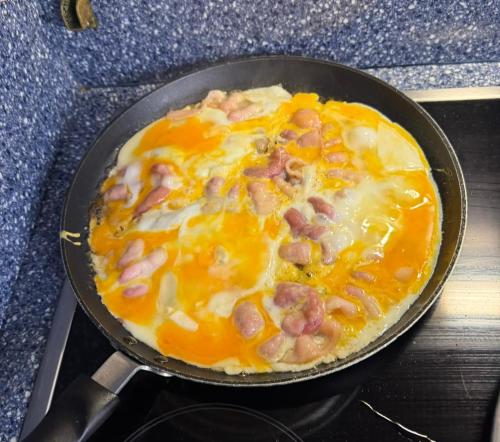 a pan filled with food on top of a stove at MSBULL in Bruinisse