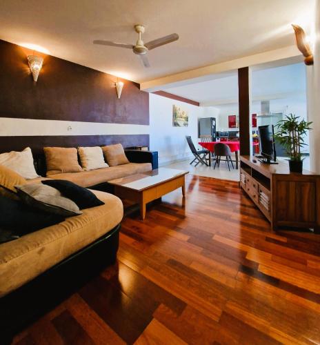O zonă de relaxare la Villa Moadip