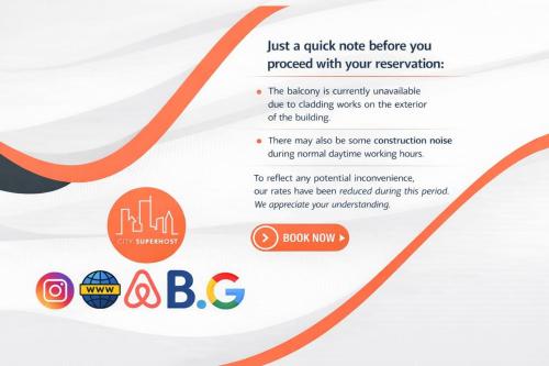 flyer design of a quick note before you proceed with your reservation at Canal Side Flat by City SuperHost in Manchester
