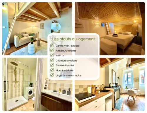 " Nid Secret " Chambre insolite sous-sol - Wifi - Centre Ville