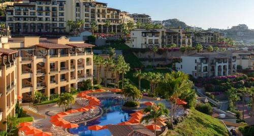 an aerial view of a city with buildings at Pueblo Bonito Sunset Beach Owners Exec Suite 1BR2B REQUEST DATE see Clay & Lisa in Cabo San Lucas