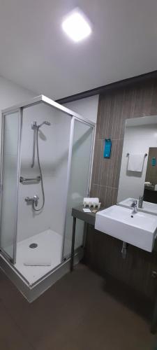 Vannituba majutusasutuses Open Hotel