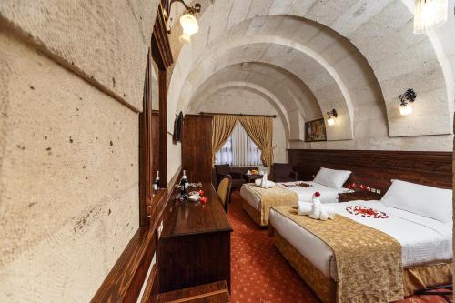 Katil atau katil-katil dalam bilik di Burcu Kaya Hotel