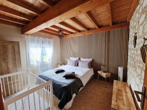 Lova arba lovos apgyvendinimo įstaigoje Gîte l'étable