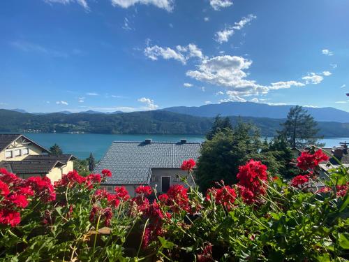 a view of the lake from the house at Haus Otis in Millstatt