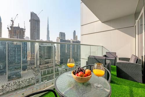 1BR Terrace View of Burj Khalifa - 5m Dubai Mall