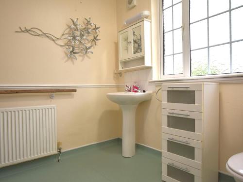 a bathroom with a sink and a window at 2 Bed in Wadebridge oc-51925 in Egloshayle