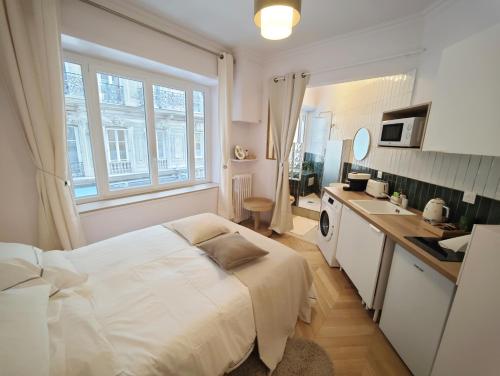 Paris Opera-4 Min Walk-Elegant studio 2 sleeper