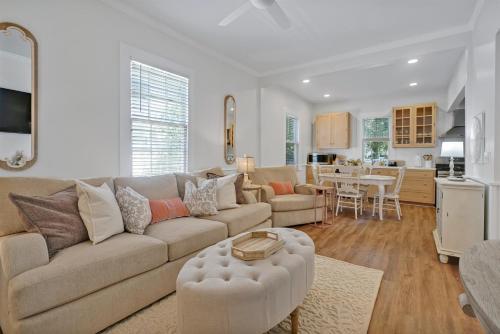 a large living room with a couch and a table at Downtown Bliss in Wilmington