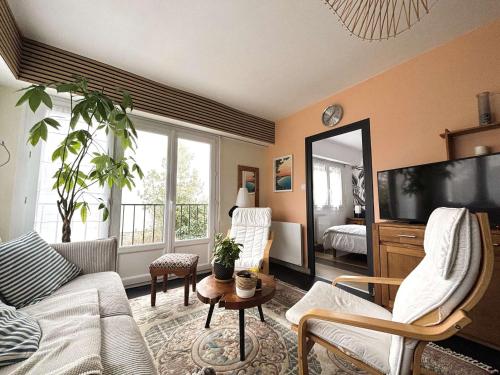 Appartement rénové à Fouesnant, 4 pers. à 50m de la plage de Cap Coz, parking privé - FR-1-481-155