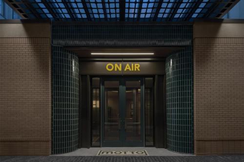 an entrance to a building with an on air sign on it at Motto By Hilton Nashville Downtown in Nashville