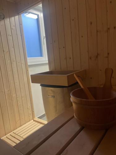a kitchen with a sink and a bowl on a counter at The Valley Queens in Bovec