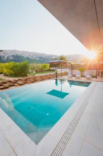 Luxury villa Krk Baska I with heated pool, sauna and jacuzzi