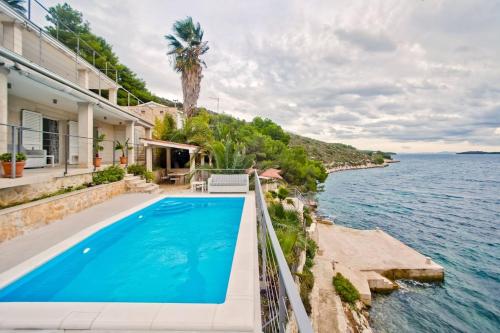 Luxury beachfront Villa Anemos Hvar with pool