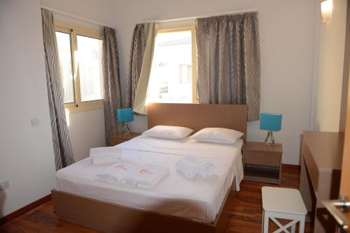 Ένα ή περισσότερα κρεβάτια σε δωμάτιο στο Anthorina Villa 5