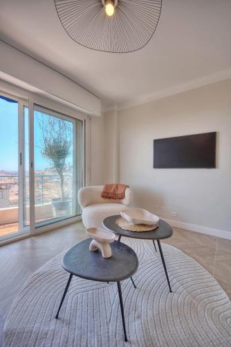 Panoramic sea view in Cannes
