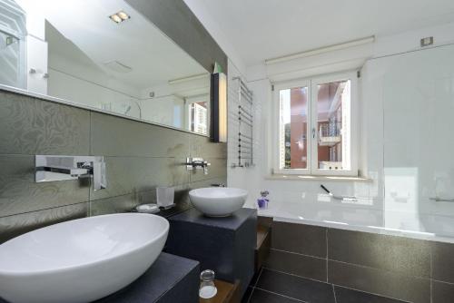 Koupelna v ubytování Hotel Lapad