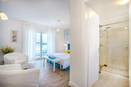 Luxury villa Rogoznica Sea Side with heated pool