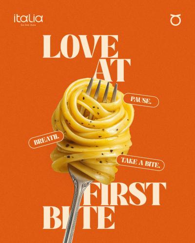 a poster for a movie with spaghetti on a fork at The Park Bangalore, MG Road in Bangalore