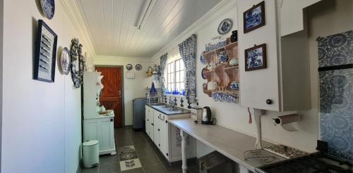 a kitchen with a sink and a counter top at Abi se Nessie in Orania