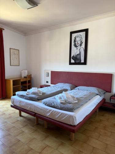 a bedroom with a large bed in a room at Euro Hotel in Edolo