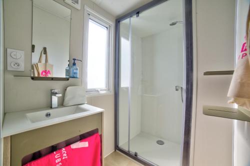 Koupelna v ubytování Camping APV Moncalm