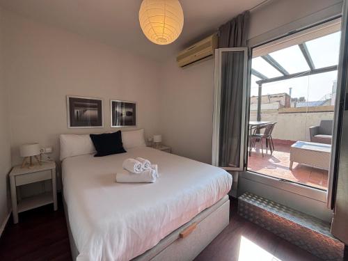 Terrace apartment with direct view to Sagrada Familia