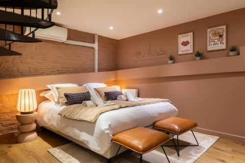 Loft rare avec patio chic - Tour Eiffel