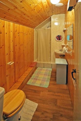 a bathroom with a toilet and a sink at 3 Bed in Portmagee oc-i172 in Valentia Island