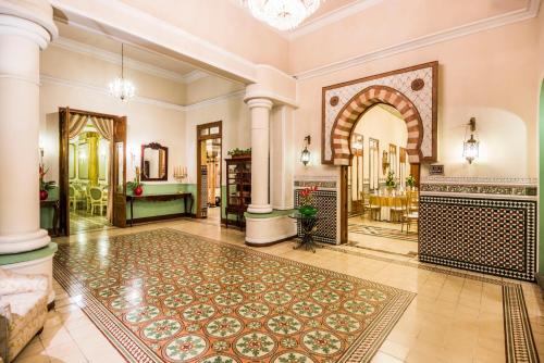 The lobby or reception area at Hotel Majestic